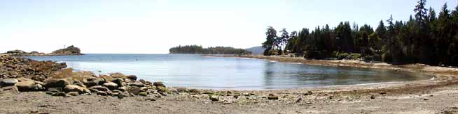 Photo of
                                Morning Beach, Galiano Island, (c) 2004
                                Sands of Morning Beach Bed &
                                Breakfast